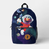 Sesamstraße | Elmo in Outer Space Monogram Bedruckter Rucksack (Vorderseite)
