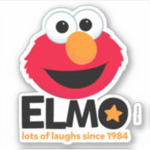 Sesamstraße | Elmo Lots of Laughs Seit 1984 Aufkleber (Vorderseite)