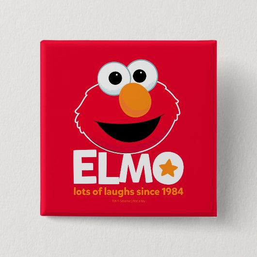 Sesamstraße | Elmo Lots of Laughs Seit 1984 Button (Vorderseite)
