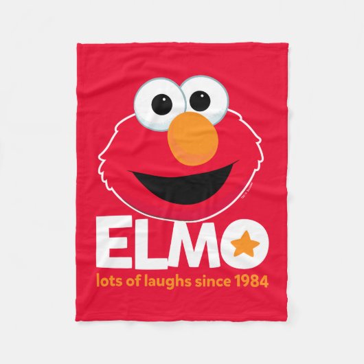 Sesamstraße | Elmo Lots of Laughs Seit 1984 Fleecedecke (Vorderseite)