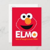 Sesamstraße | Elmo Lots of Laughs Seit 1984 Postkarte (Vorne/Hinten)