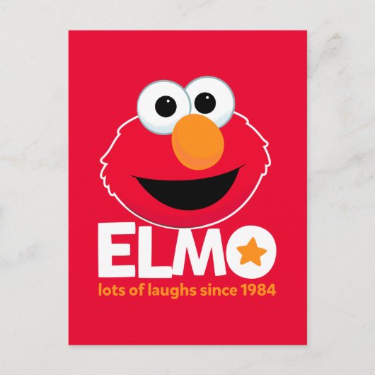 Sesamstraße | Elmo Lots of Laughs Seit 1984 Postkarte (Vorderseite)