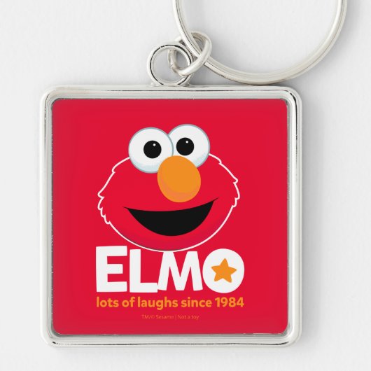 Sesamstraße | Elmo Lots of Laughs Seit 1984 Schlüsselanhänger (Vorne)