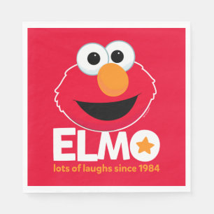 Sesamstraße Elmo Lots of Laughs Seit 1984 Serviette