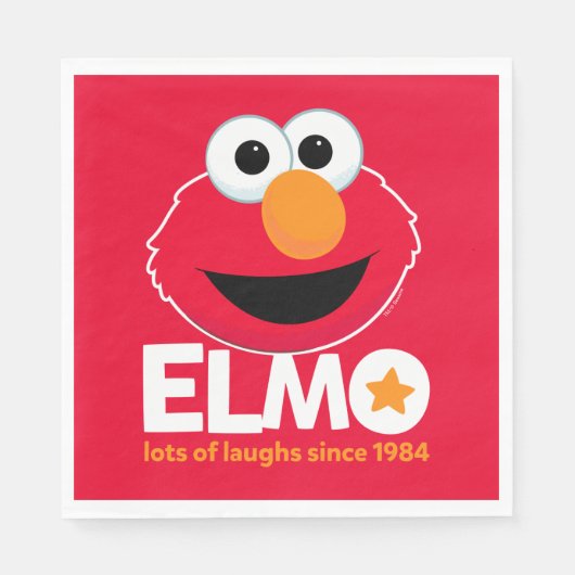 Sesamstraße | Elmo Lots of Laughs Seit 1984 Serviette (Vorderseite)