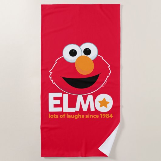 Sesamstraße | Elmo Lots of Laughs Seit 1984 Strandtuch (Vorderseite)