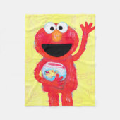 Sesamstraße | Elmo mit Goldfish Fleecedecke (Vorderseite)