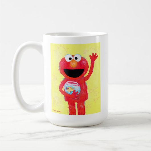 Sesamstraße | Elmo mit Goldfish Kaffeetasse (Links)