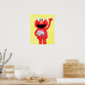 Sesamstraße | Elmo mit Goldfish Poster (Küche)