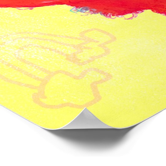 Sesamstraße | Elmo mit Goldfish Poster (Ecke)