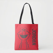 Sesamstraße | Elmo | Name hinzufügen Tasche (Vorderseite)