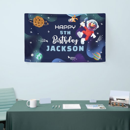 Sesamstraße | Elmo Outer Space Happy Birthday Banner (Messeveranstaltung)