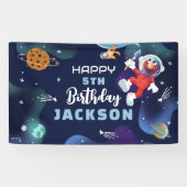 Sesamstraße | Elmo Outer Space Happy Birthday Banner (Horizontal)