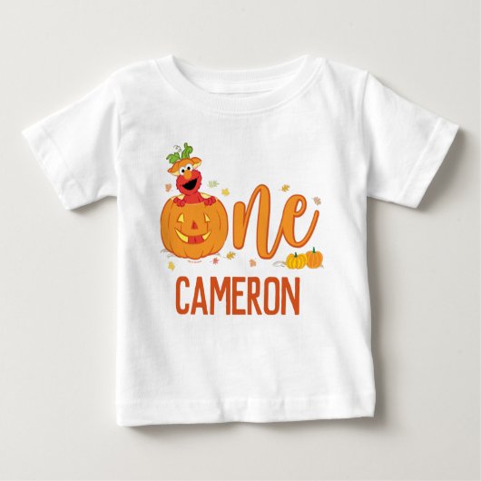 Sesamstraße - Elmo | Pumpkin 1. Geburtstag Baby T-shirt (Vorderseite)