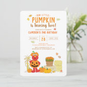 Sesamstraße - Elmo | Pumpkin 2. Geburtstag Einladung (Stehend Vorderseite)