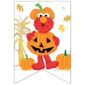 Sesamstraße - Elmo | Pumpkin Erster Geburtstag Wimpelkette (Erste Fahne)