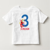 Sesamstraße | Elmo - Rainbow 3. Geburtstag Kleinkind T-shirt (Vorderseite)