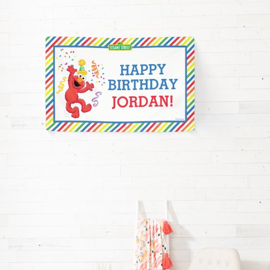 Sesamstraße | Elmo - Rainbow Birthday Banner (InSitu)
