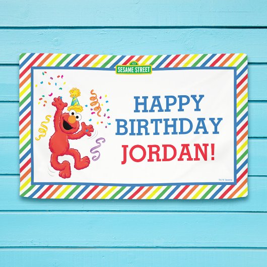 Sesamstraße | Elmo - Rainbow Birthday Banner