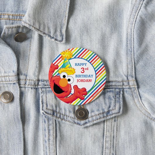 Sesamstraße | Elmo — Rainbow Birthday Button (Beispiel)