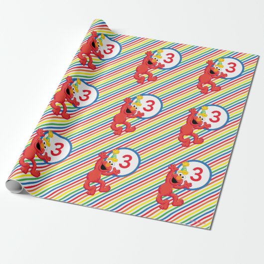 Sesamstraße | Elmo — Rainbow Birthday Geschenkpapier (Ungerollt)