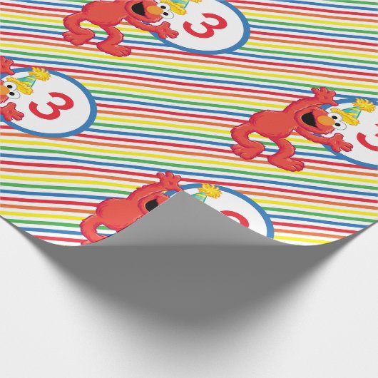 Sesamstraße | Elmo — Rainbow Birthday Geschenkpapier (Ecke)