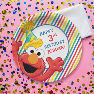 Sesamstraße   Elmo — Rainbow Birthday Pappteller