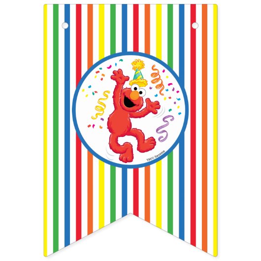 Sesamstraße | Elmo — Rainbow Birthday Wimpelkette (Erste Fahne)