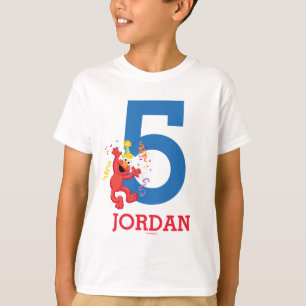 Sesamstraße Elmo - Regenbogen 5. Geburtstag T-Shirt