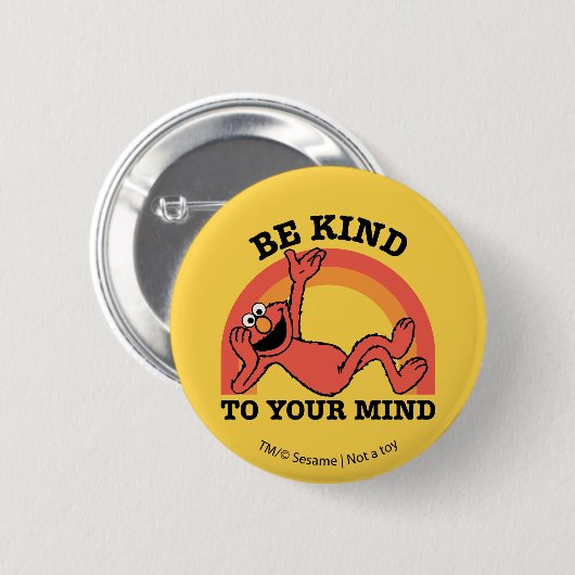 Sesamstraße | Elmo Seien Sie freundlich zu Ihnen Button (Vorne & Hinten)