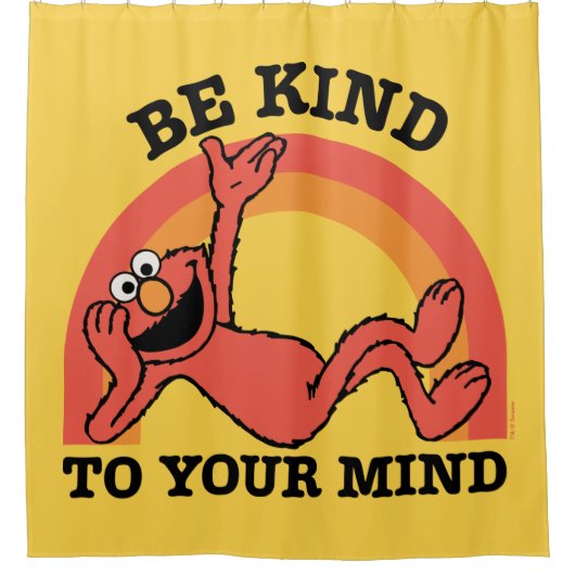 Sesamstraße | Elmo Seien Sie freundlich zu Ihnen Duschvorhang (Vorderseite)