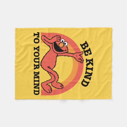 Sesamstraße | Elmo Seien Sie freundlich zu Ihnen Fleecedecke (Vorderseite (Horizontal))