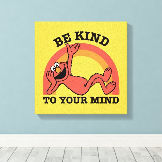 Sesamstraße | Elmo Seien Sie freundlich zu Ihnen Leinwanddruck (Insitu (Holzboden))