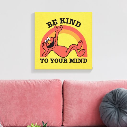 Sesamstraße | Elmo Seien Sie freundlich zu Ihnen Leinwanddruck (Insitu (Wohnzimmer))