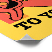 Sesamstraße | Elmo Seien Sie freundlich zu Ihnen Poster (Ecke)