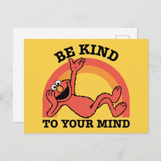 Sesamstraße | Elmo Seien Sie freundlich zu Ihnen Postkarte (Vorne/Hinten)