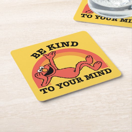 Sesamstraße | Elmo Seien Sie freundlich zu Ihnen Rechteckiger Pappuntersetzer (angewinkelt)