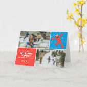 Sesamstraße | Elmo Snowflake Family Foto Karte (Gelbe Blume)