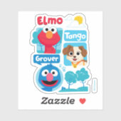 Sesamstraße | Elmo, Tango, & Grover Park Graphic Aufkleber (Blatt)