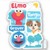 Sesamstraße | Elmo, Tango, & Grover Park Graphic Aufkleber (Vorderseite)