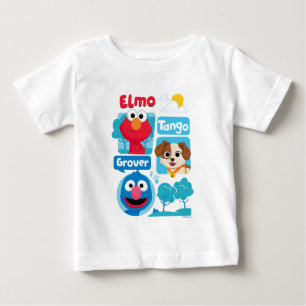 Sesamstraße Elmo, Tango, & Grover Park Graphic Baby T-shirt