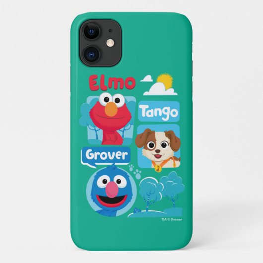 Sesamstraße | Elmo, Tango, & Grover Park Graphic Case-Mate iPhone Hülle (Rückseite)