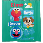 Sesamstraße | Elmo, Tango, & Grover Park Graphic Duschvorhang (Vorderseite)