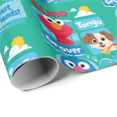 Sesamstraße | Elmo, Tango, & Grover Park Graphic Geschenkpapier (Rolleneckpunkt)