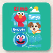 Sesamstraße | Elmo, Tango, & Grover Park Graphic Getränkeuntersetzer (Vorderseite)