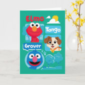 Sesamstraße | Elmo, Tango, & Grover Park Graphic Karte (Gelbe Blume)