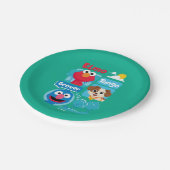 Sesamstraße | Elmo, Tango, & Grover Park Graphic Pappteller (Schrägansicht)