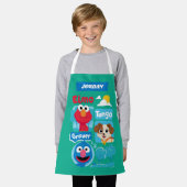 Sesamstraße | Elmo, Tango, & Grover Park Graphic Schürze (Getragen)