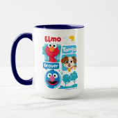 Sesamstraße | Elmo, Tango, & Grover Park Graphic Tasse (Links)