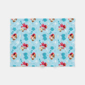 Sesamstraße | Elmo & Tango Muster Fleecedecke (Vorderseite (Horizontal))